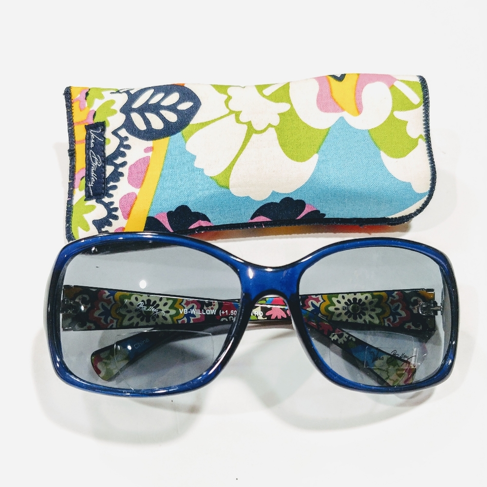 Vera Bradley +1.50 bi-focal reading sunglasses